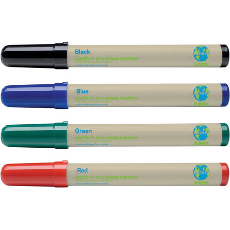 Bi-Office – Bi-Earth-It Whiteboard-Marker, 4er-Set in verschiedenen Farben
