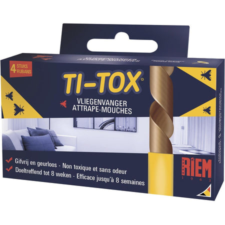 Strap - Ti-Tox Anti-Fliegen-Klebeband, 4 Stück