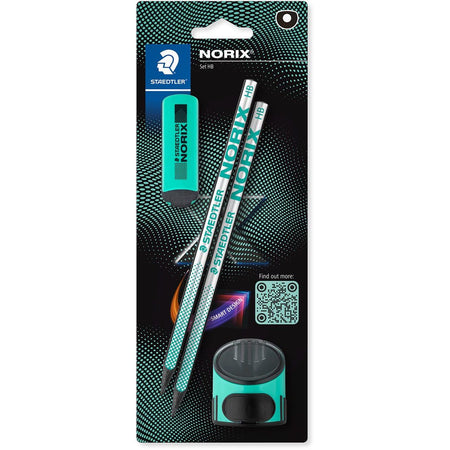 Staedtler - Graphitstift Norix Blister 2 Stück HB schwarz grün