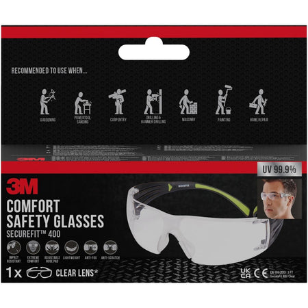 3M - Schutzbrille 3m securefit 400 kratzfest