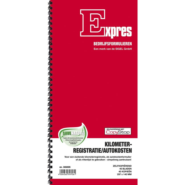 Sigel - Kilometerregistrierung und Kfz-Spesenbuch, Selbstkopie