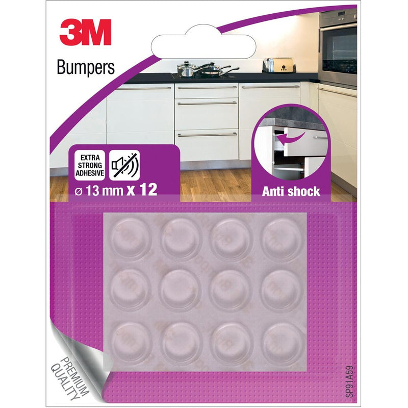 3M - Stoßstangen, Anti-Schock, 13 mm, Blister mit 12 Stück