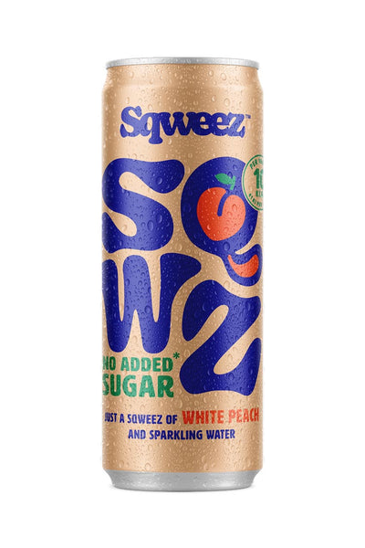SQWZ - Erfrischungsgetränk White Peach BIO, 25 cl Dose, 12er Pack