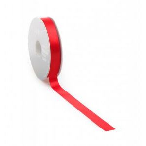Satinband PREMIUM Double Face 16mm x 25 Meter rot