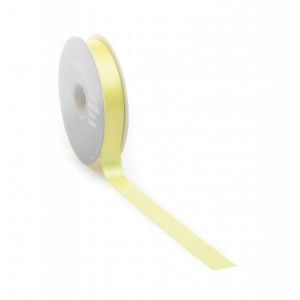 Satinband PREMIUM Double Face 25 mm x 25 Meter hellgelb