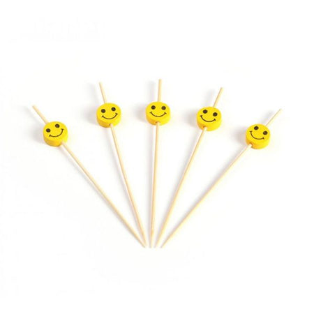Timmers - Smiley Bambus auf Spieß 120mm 150 Stück