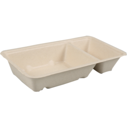 Snackbehälter Zuckerrohrmark A9+1/A22, 203x95x36mm 50 Stück