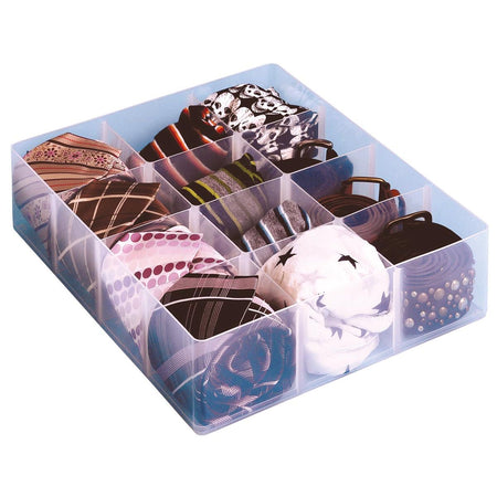 Really Useful Box – Box, Büroteiler mit 12 Fächern, transparent