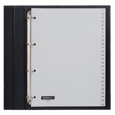 Quantore - Tabs 4-Loch 1-52 nummeriert graues PP