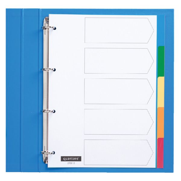 Quantore - Tabs 4-Loch 5-teilig sortierte Tabs PP
