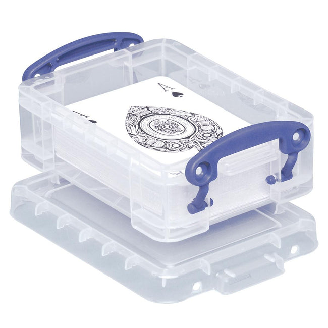 Really Useful Box - Box Visitenkartenhalter 0,2 Liter, transparent