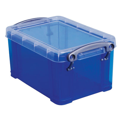 Really Useful Box – Box 0,7 Liter, transparent blau