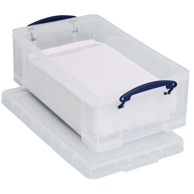 Really Useful Box - Aufbewahrungsbox 12 Liter 465x270x150mm transparent weiß