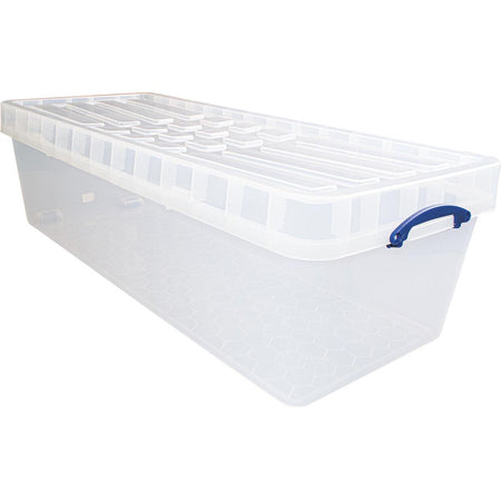 Really Useful Box - Box Aufbewahrungsbox 134 l XL, nestbar, transparent
