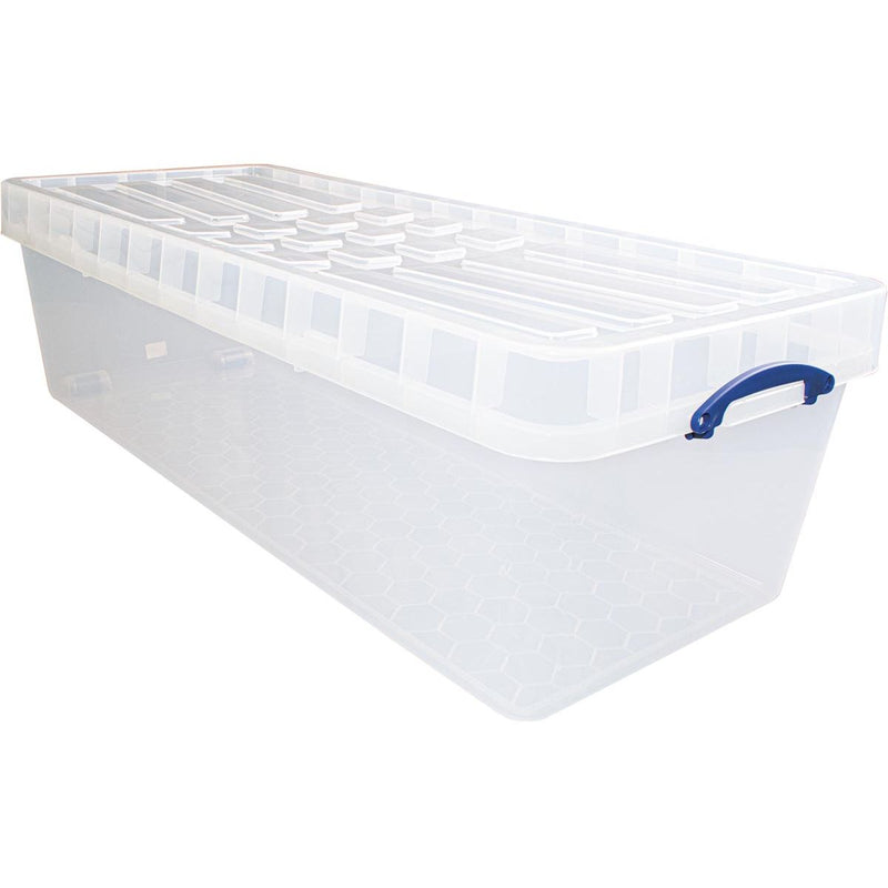 Really Useful Box - Box Aufbewahrungsbox 134 l XL, nestbar, transparent