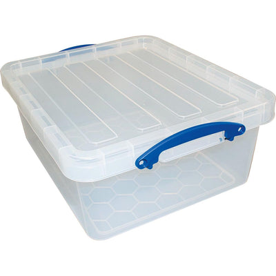 Really Useful Box - Box Aufbewahrungsbox 23,5 l, nestbar, transparent