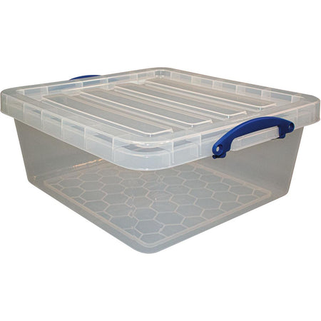 Really Useful Box - Box Aufbewahrungsbox 31,5 l, nestbar, transparent