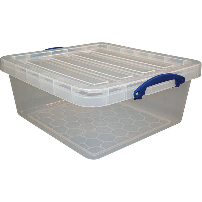Really Useful Box - Box Aufbewahrungsbox 31,5 l, nestbar, transparent
