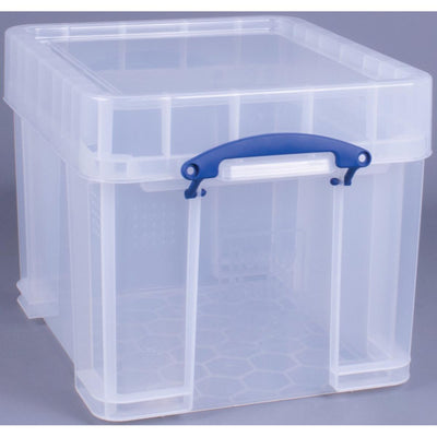 Really Useful Box -  Box 35 liter XL, transparant, per stuk verpakt in karton