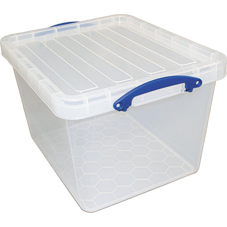 Really Useful Box - Box Aufbewahrungsbox 40 l, nestbar, transparent
