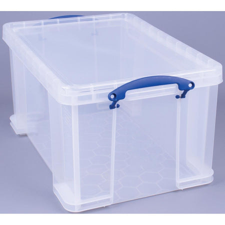 Really Useful Box – Box 48 Liter, transparent, einzeln im Karton verpackt