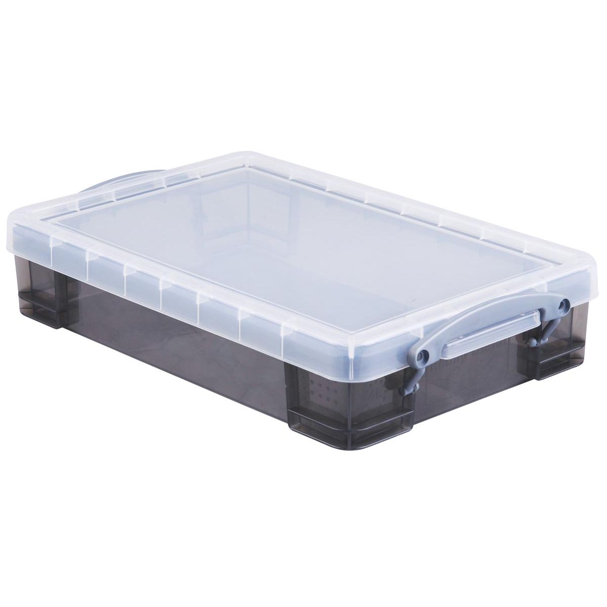 Really Useful Box - Box Aufbewahrungsbox 4 Liter, transparent geräuchert