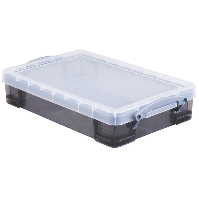Really Useful Box - Box Aufbewahrungsbox 4 Liter, transparent geräuchert