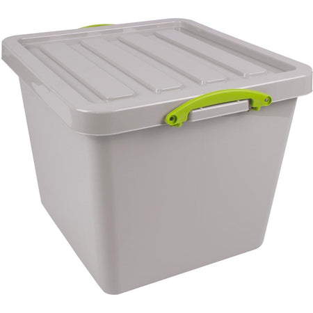 Really Useful Box - Box Recycled Aufbewahrungsbox 60 l, nestbar, grau