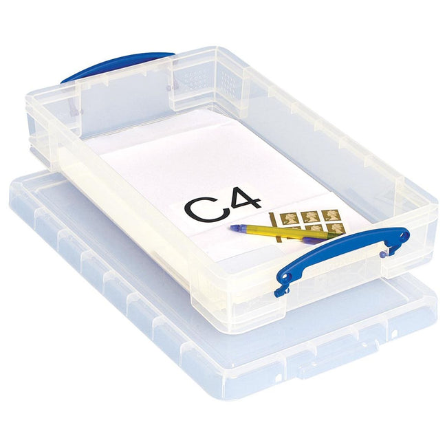 Really Useful Box - Box Aufbewahrungsbox 6 Liter, transparent