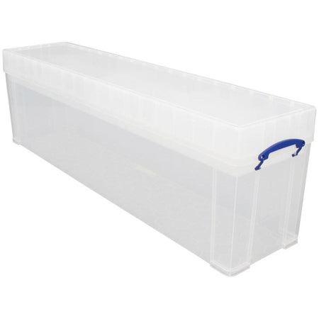 Really Useful Box – Box 77 Liter, transparent, einzeln im Karton verpackt