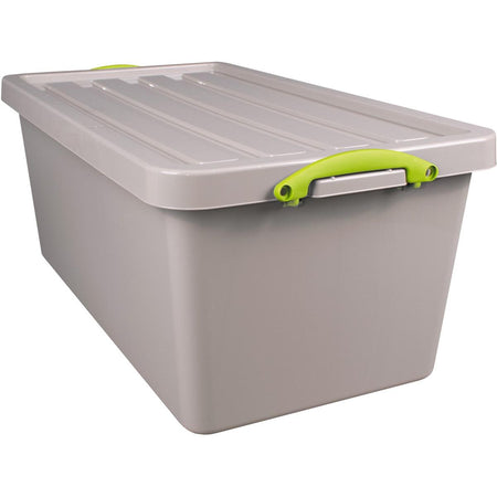 Really Useful Box - Box Recycled Aufbewahrungsbox 82 l, nestbar, grau