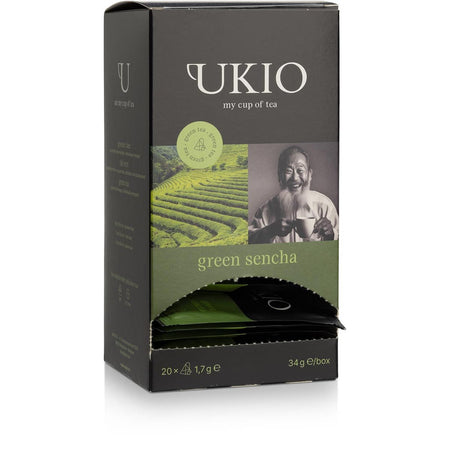 Ukio - Grüner Tee Sencha, einzeln verpackt, Packung à 20 Stück