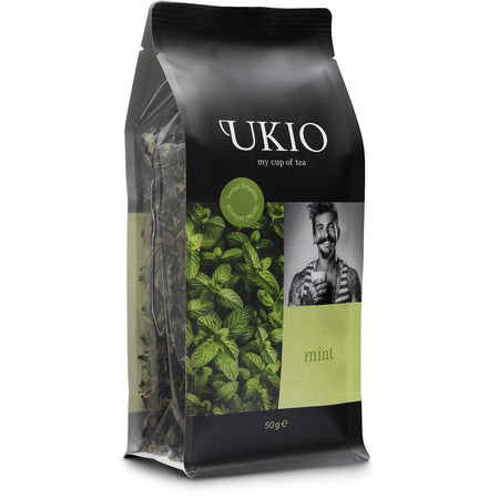 Ukio - Aufguss Minze, lose Kräuter, Packung mit 50 Gramm