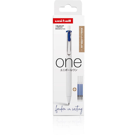 Uni-Ball – EIN Gelroller 0,7 mm blau, 1 Roller + 3 Nachfüllungen