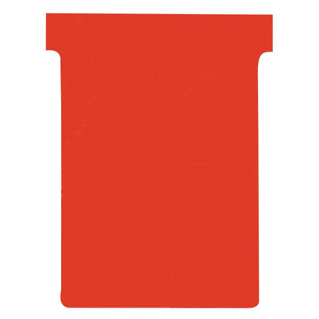 Nobo - T-Karte Nr.3 80mm rot 100 Stück
