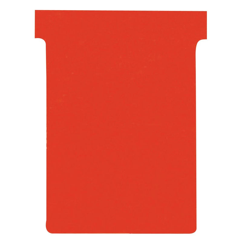Nobo - T-Karte Nr.3 80mm rot 100 Stück