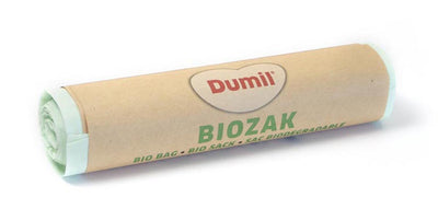 Dumil - Bio-Müllsack für Biomüll, 16 Mikron, 60 l, grün, Rolle à 5 Stück