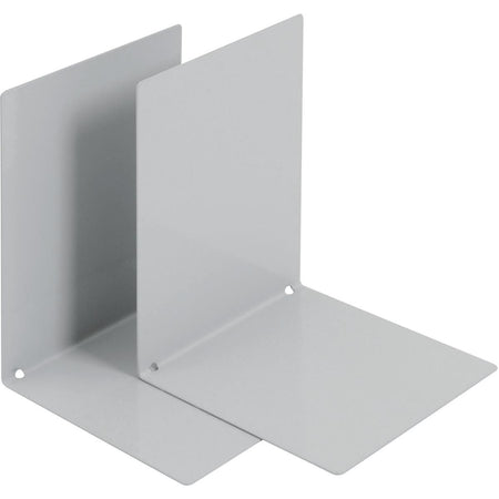 V-Teil - Buchstütze aus Metall, 2er-Set, grau