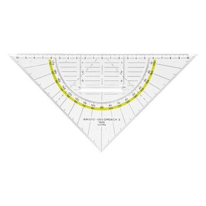 Aristo - Geotriangular 1555/2 225mm mit transparentem Griff
