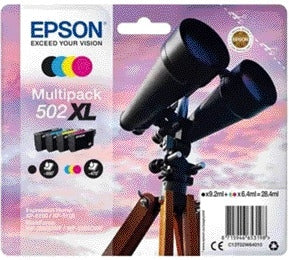 Epson - Tintenpatrone 502XL T02W6 Schwarz + 3 Farben