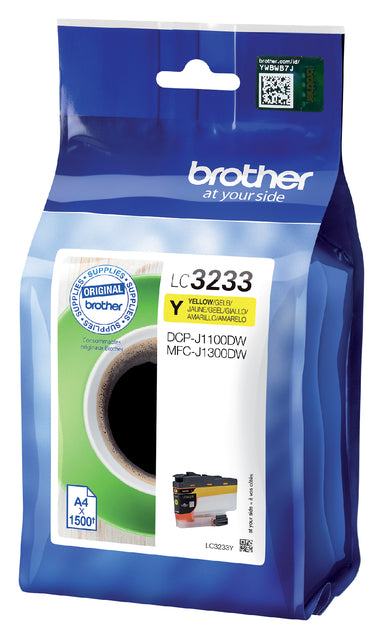 Inktcartridge brother lc-3233y geel