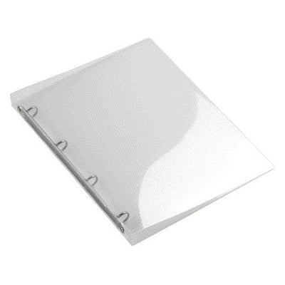 Quantore - Ringbuch 4-Ring A4-16mm transparent weiß | 20 Stück
