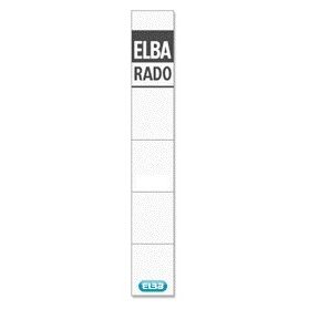 Elba - Rückeneinlegekarte Rado schmal 24x159mm weiß 10 Stück