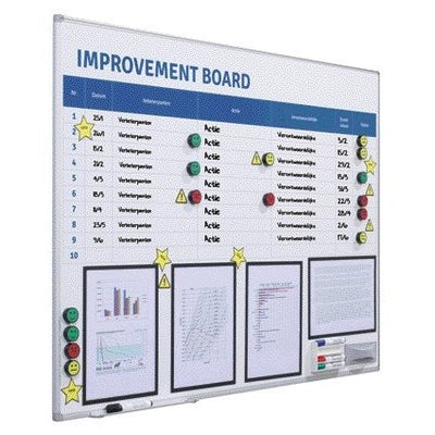 Smit Visual – Verbesserungstafel + visuelles Management-Terkit 90 x 120 cm