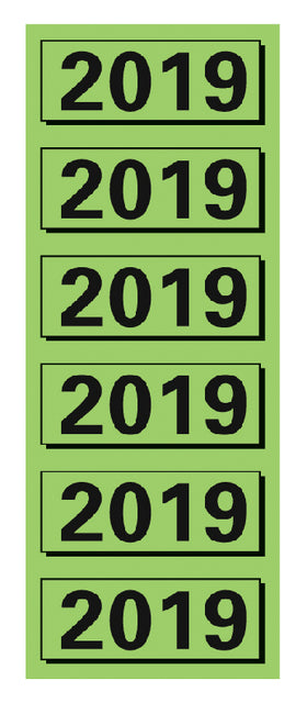 Back Label Elba 2019 57x25mm Grün
