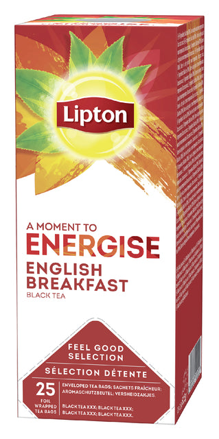 Tee Lipton Energy English Breakfast 25