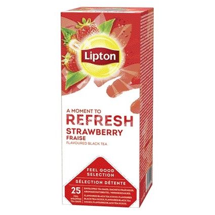 Lipton - Tea Refresh Erdbeere 25x1,5gr | 6 Stück