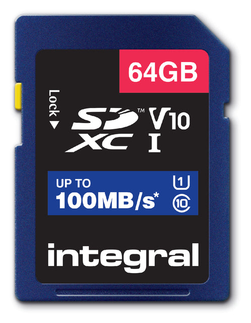 Carte mémoire intégrale SDXC V10 64 Go