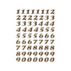 HERMA - Etikett 4193 8mm Zahlen 0-9 Goldfolie 64 Stück