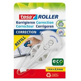 Tesa - Korrekturnachfüllung ® ecoLogo® 14mx8,4mm im Blister | 5 Stück
